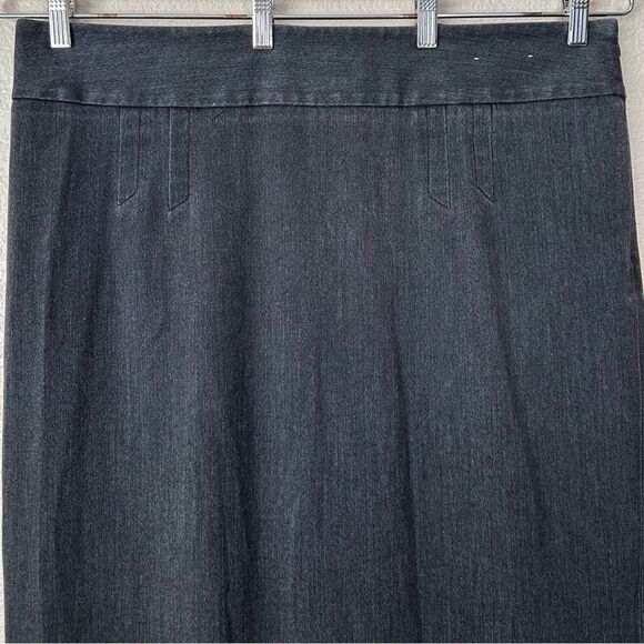 Lane Bryant Soft Denim Charcoal Gray Pencil Skirt - Picture 3 of 12